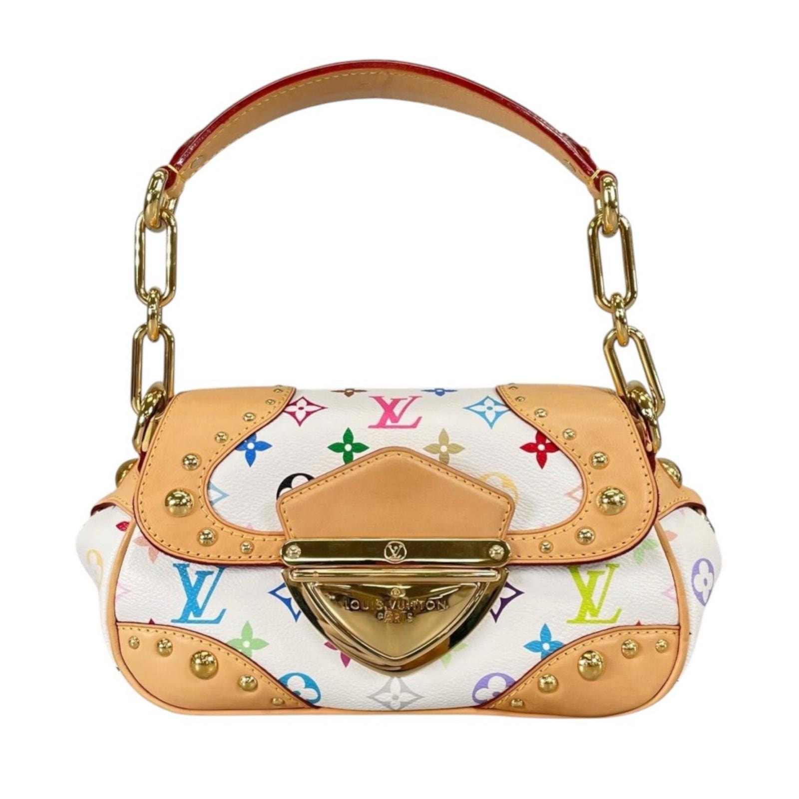 ルイヴィトン マリリン モノグラムマルチカラー ショルダーバッグ モノグラムマルチカラー M40127 ホワイト レディース LOUIS VUITTON 中古