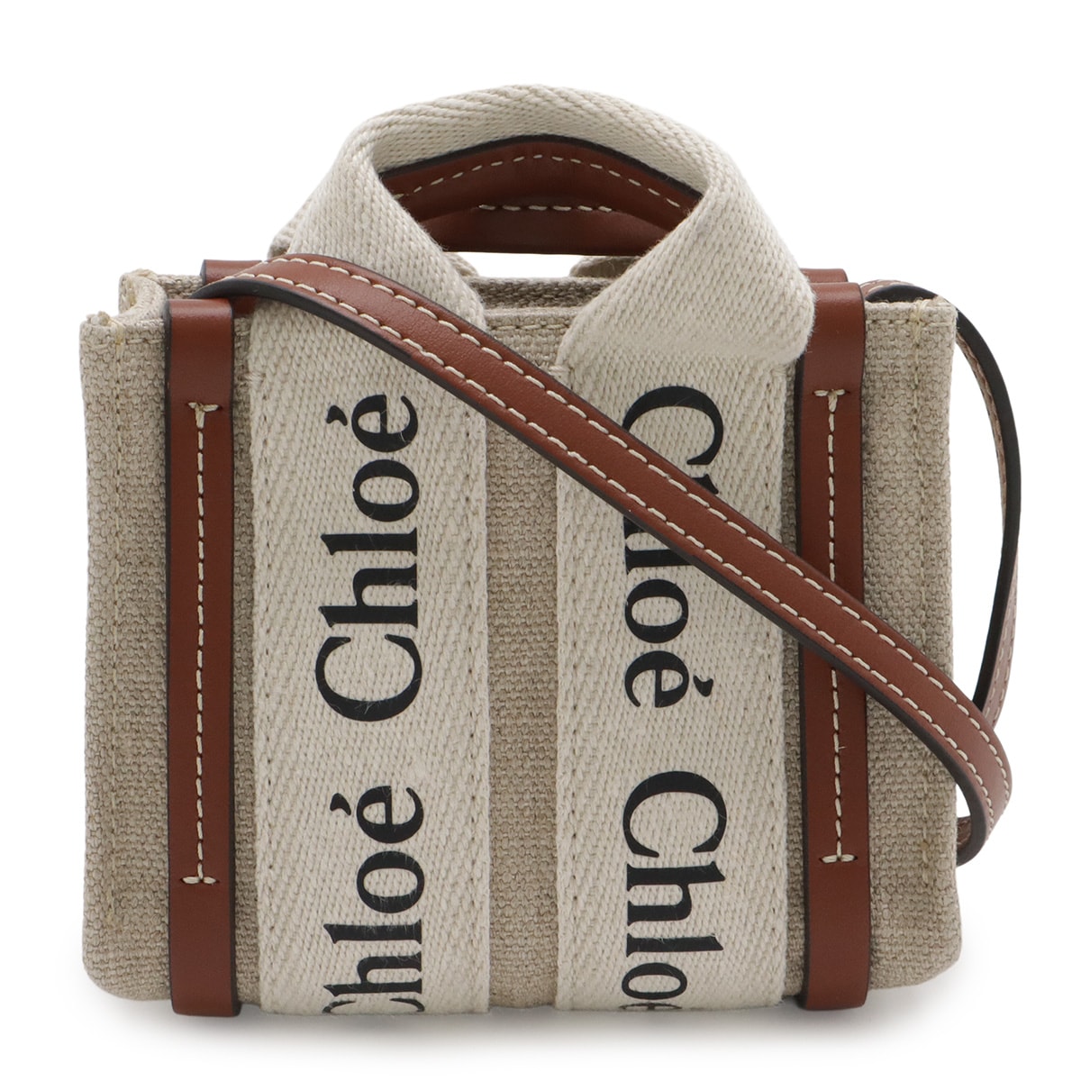 クロエナノ トート ウッディ CHC22AP235 ショルダーバッグ