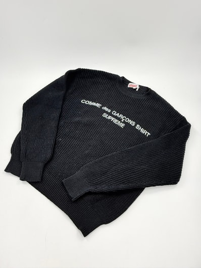 Supreme x COMME des GARCONS SHIRT Sweater "Black"