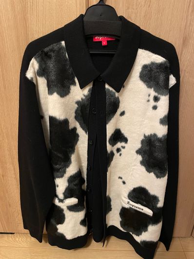 Supreme Cow Print Cardigan "Black"