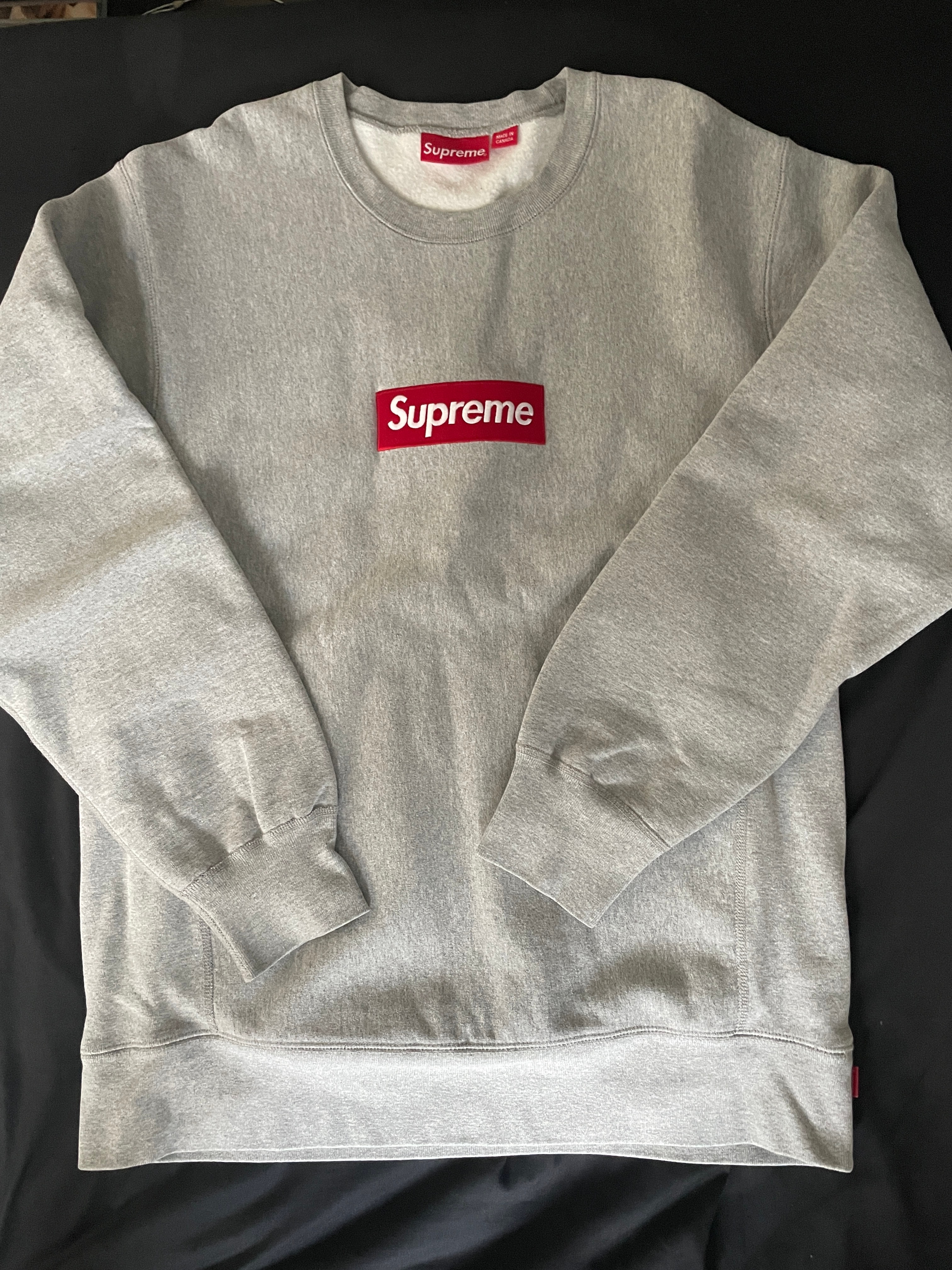 Supreme Box Logo Crewneck "Grey" (15FW)