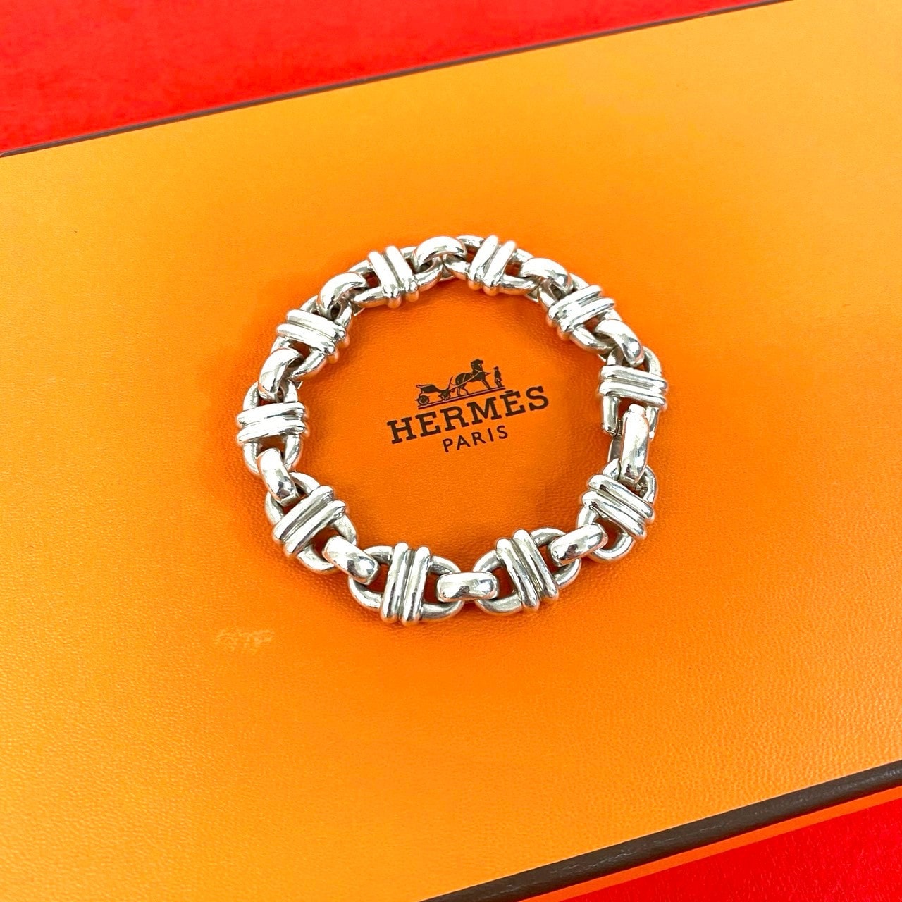 HERMES エルメス キュベレー シルバー925 ブレスレット シルバー
 26640