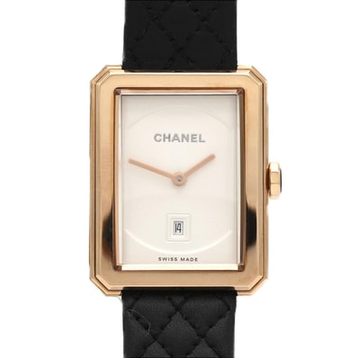 シャネル ボーイフレンド PG H6588 ベージュゴールド クォーツ