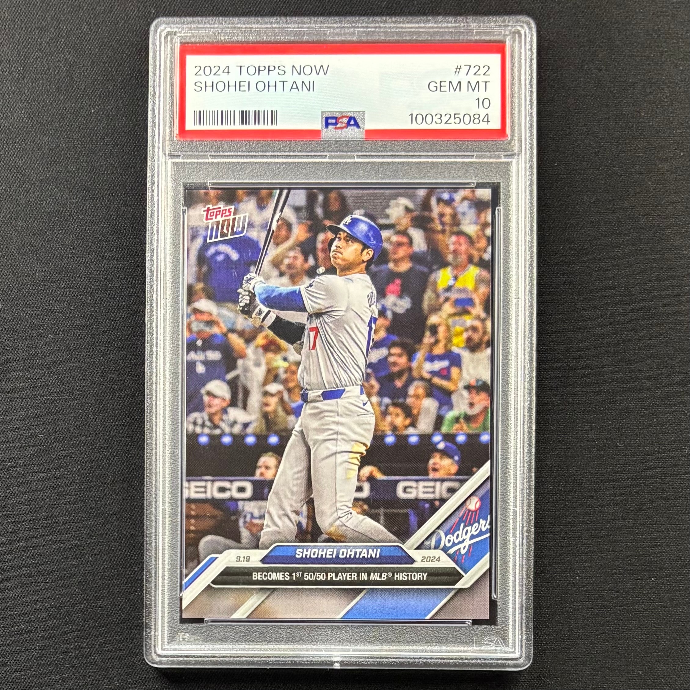 大谷翔平 [722](2024 MLB トップスナウカード「50/50 Club 9/19/24」)