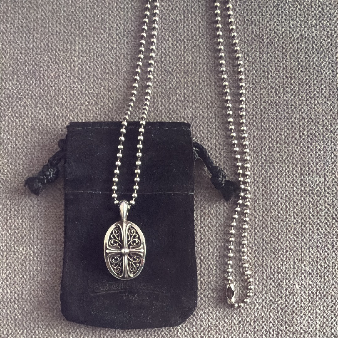 Chrome Hearts Classic Oval Pendant Top "Silver"