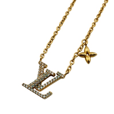 ルイヴィトン LOUIS VUITTON ネックレス LV アイコニック M00596 ゴールド
