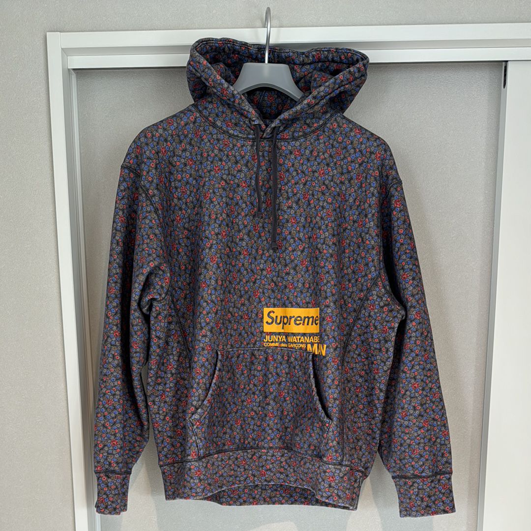 Supreme / JUNYA WATANABE COMME des GARCONS MAN Hooded Sweatshirt "Black Flowers"