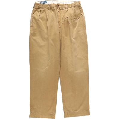 古着 ラルフローレン Ralph Lauren POLO by Ralph Lauren ETHAN PANT ツータック チノパンツ メンズw35相当/eaa664669