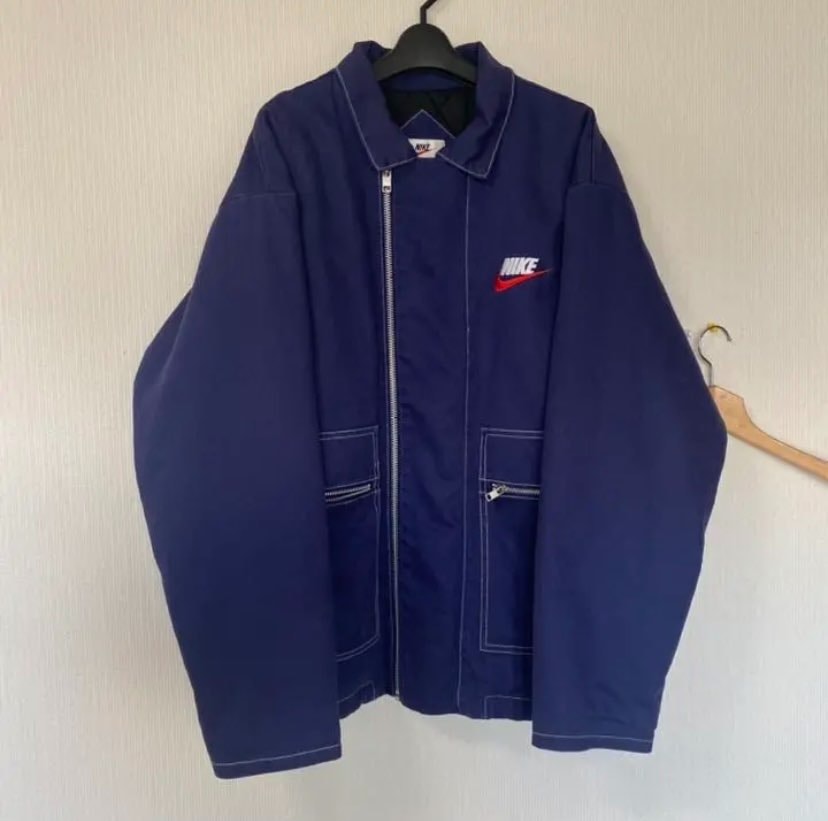 Supreme / NIKE® Double Zip Work Jacket "navy"
