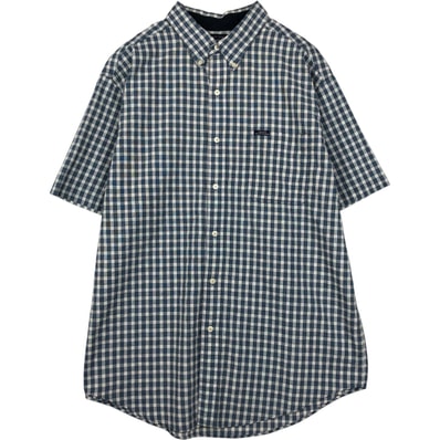 古着 ラルフローレン Ralph Lauren CHAPS チャップス EASY CARE 半袖 ボタンダウン チェックシャツ メンズXL相当/eaa638328