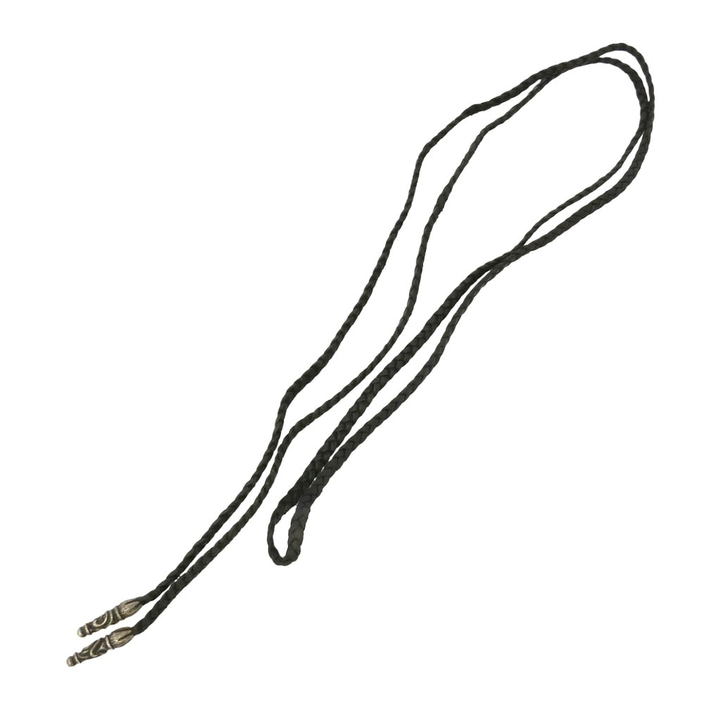 CHROME HEARTS クロムハーツ(原本無) LEATHER BRAID スクロール レザーブレード シルバー系 ブラック系【中古】