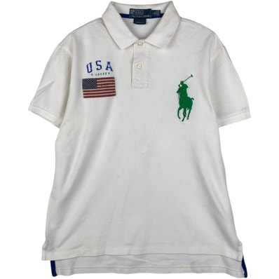 古着 ラルフローレン Ralph Lauren POLO by Ralph Lauren CUSTOM FIT ビッグポニー 半袖 ポロシャツ メンズL相当/eaa644788
