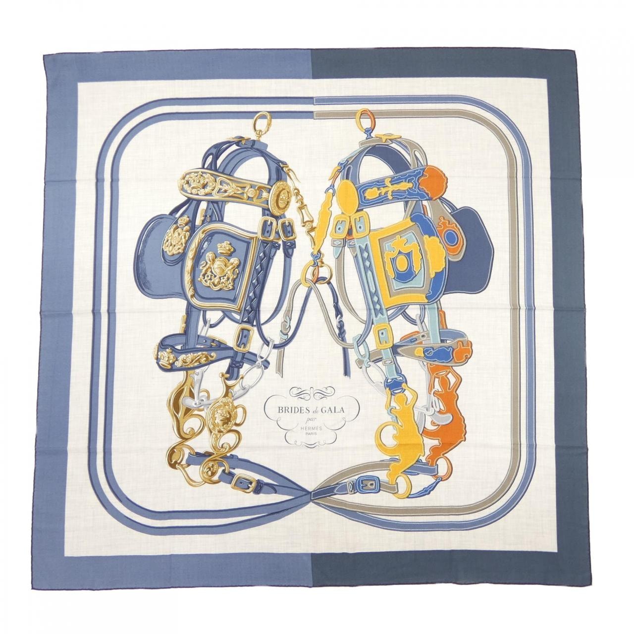エルメス HERMES BRIDES DE GALA APPLIQUE PIQUE H243940S カレジェアン140 ショール