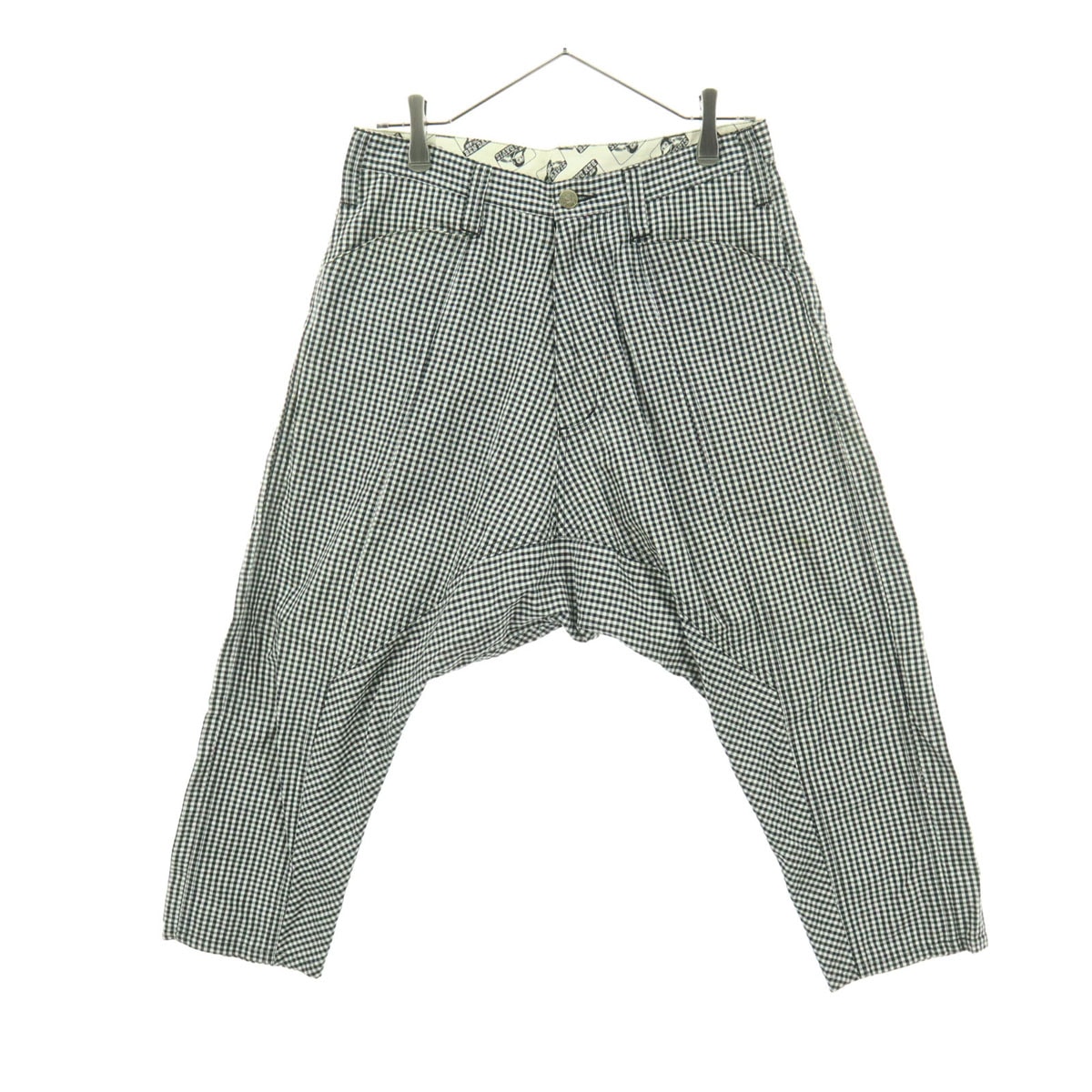 BEN DAVIS ベンデイビス ギンガムチェック柄 サルエル パンツ W30 ブラック