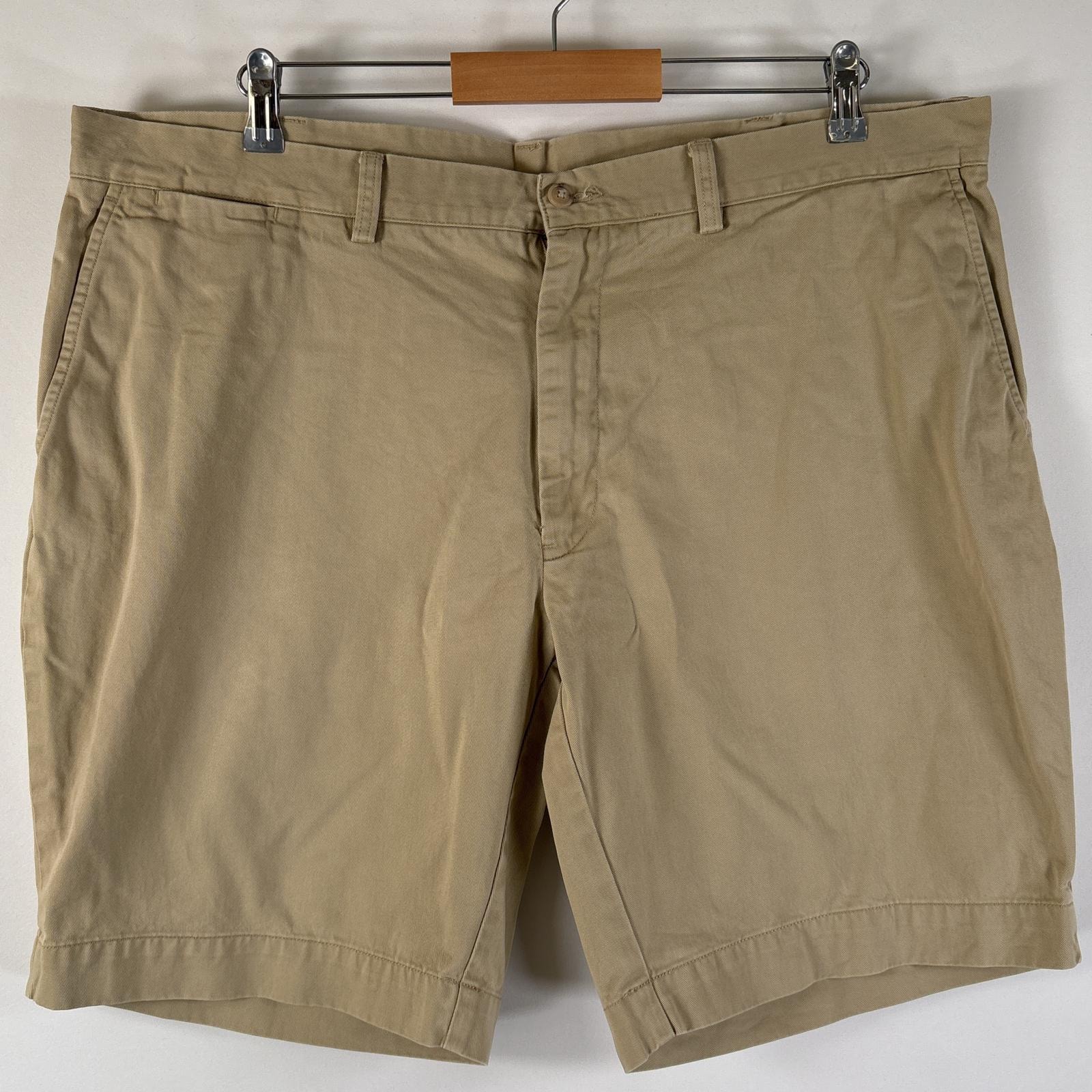 古着 ポロ・ラルフローレン POLO RALPH LAUREN ショートパンツ チノパン ポロチノ 大きいサイズ ワンポイントロゴ w40 ベージュ系 メンズ