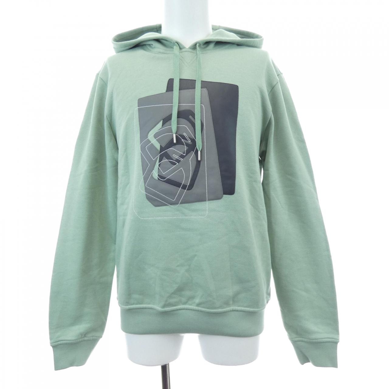 エルメス HERMES フーデッドパーカレザーパッチ ETRIERS DECALES 367800HA パーカー