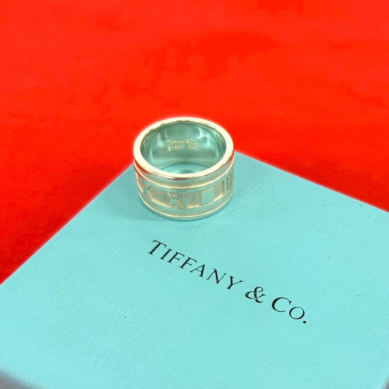 TIFFANY&Co. ティファニー アトラスワイド リング シルバー925 リング・指輪 15号 シルバー
 49530