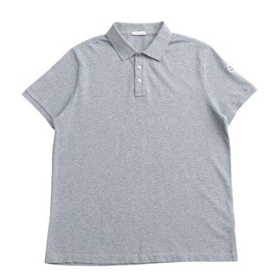 MONCLER モンクレール MAGLIA POLO MANICA CORTA ポロシャツ サイズL ロゴワッペン コットン 鹿の子 半袖 ブランド古着【中古】20250619/RA5223