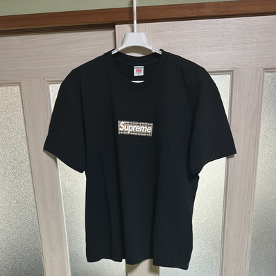 Supreme / Burberry Box Logo Tee "Black"