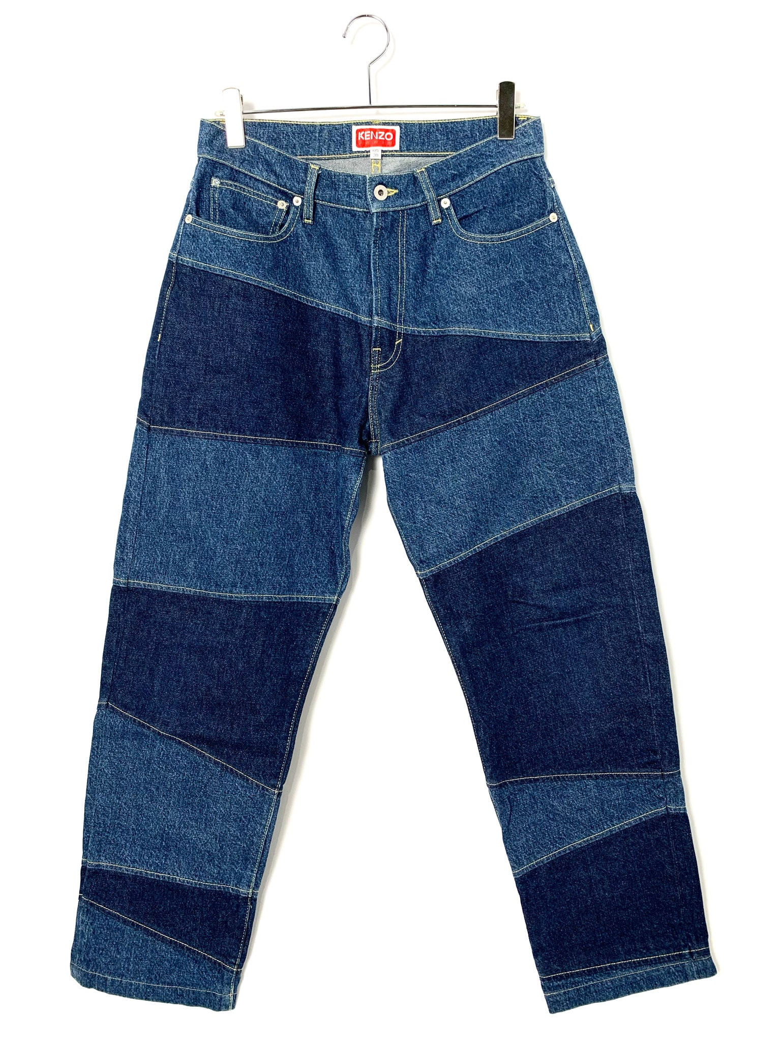 KENZO Patchwork Botan Loose Denim Indigo