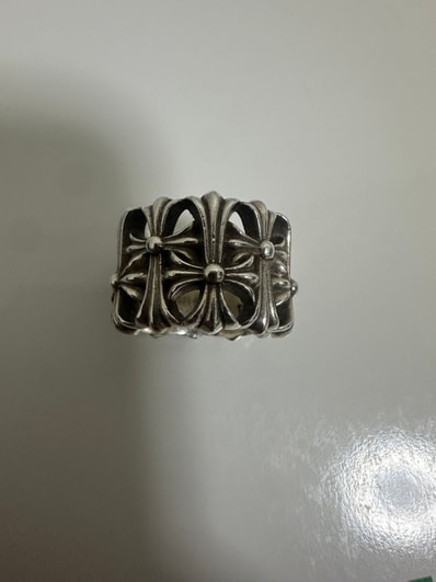 Chrome Hearts Cemetery Cross RIng "Silver"