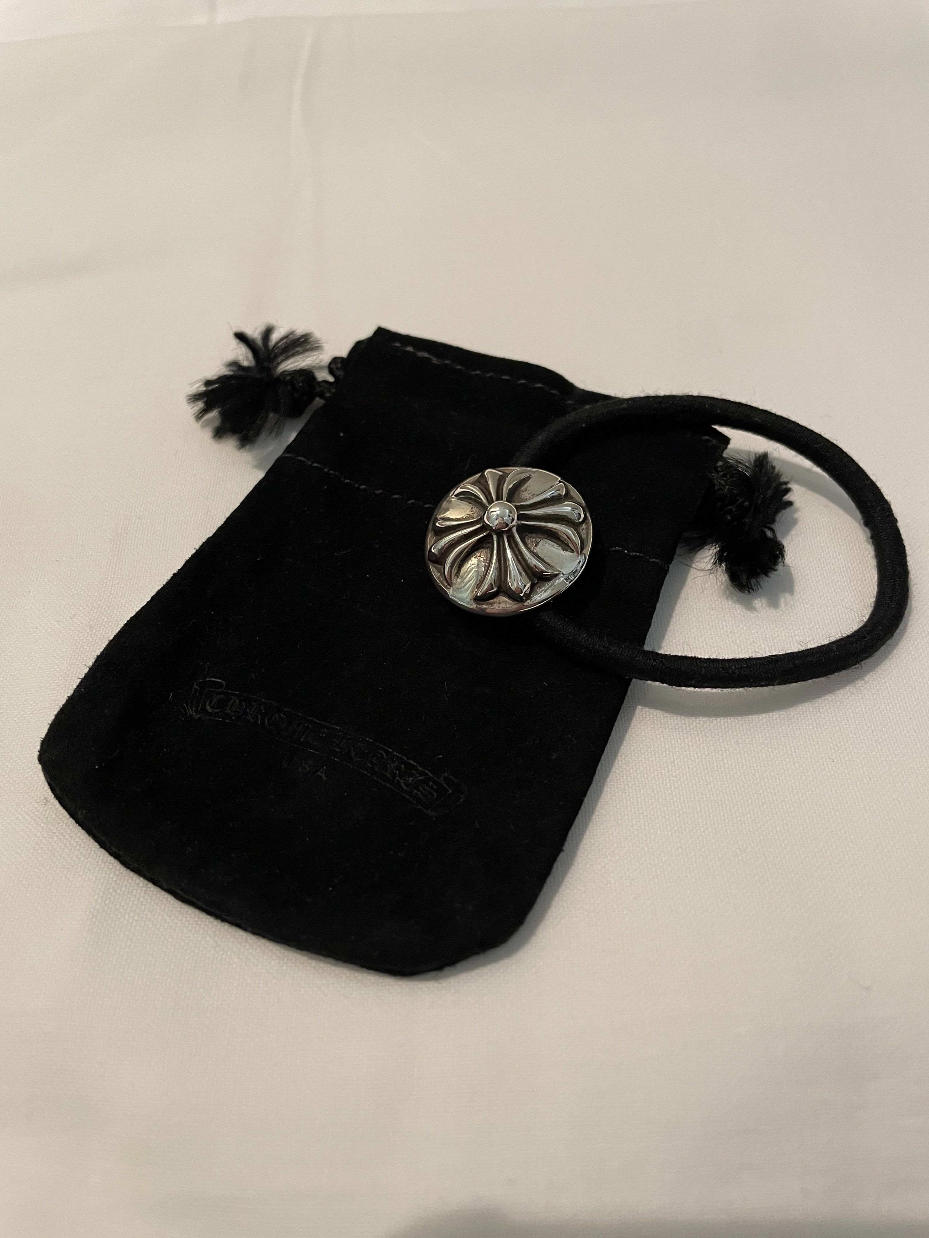 Chrome Hearts Hair Band # 2 Cross Bracelet "Black"