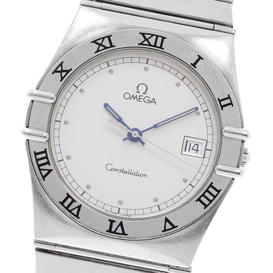 オメガ コンステレーション デイト フラットベゼル メンズ 【中古】