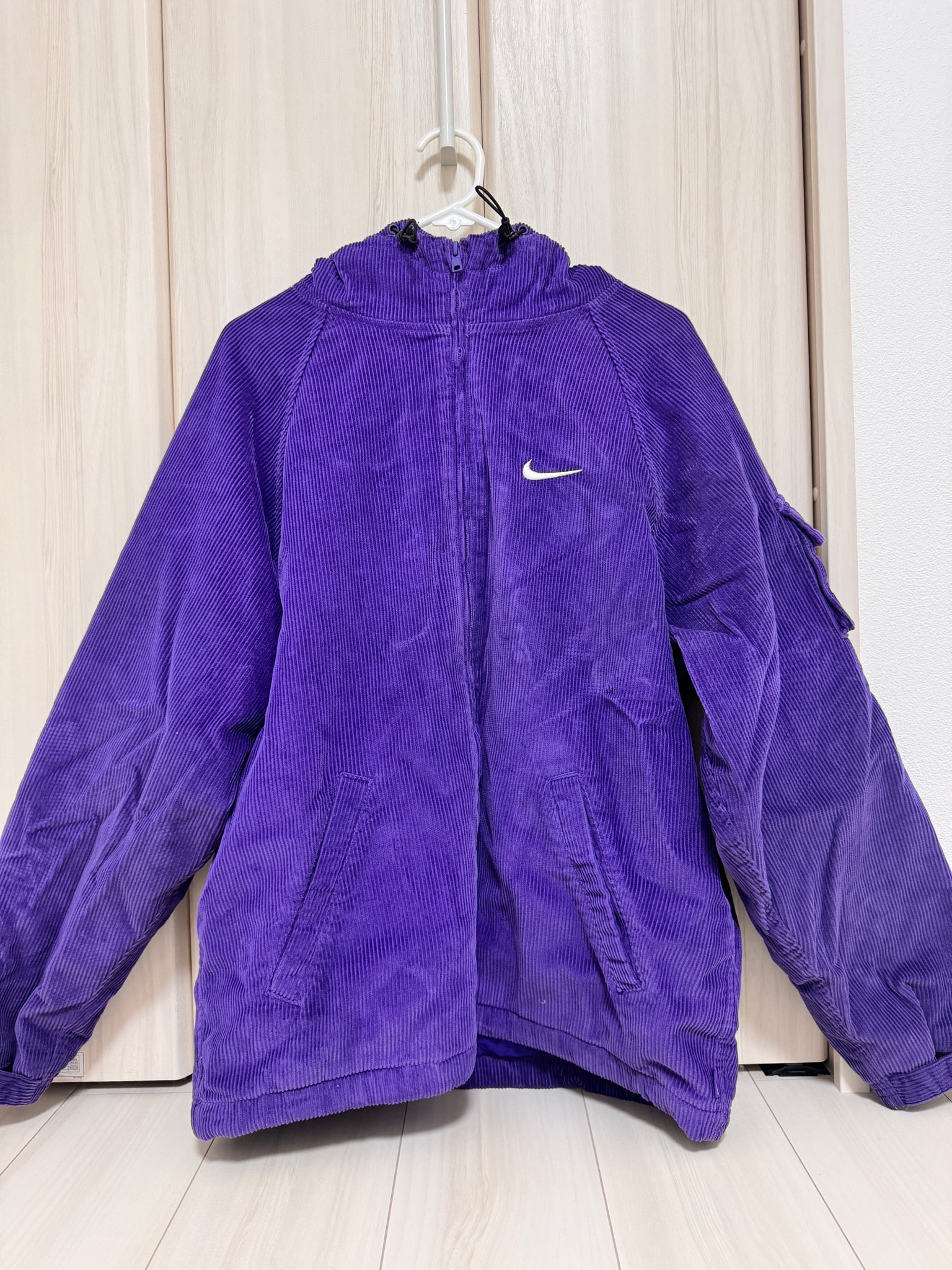 Supreme x Nike Arc Corduroy Hooded Jacket "Purple"