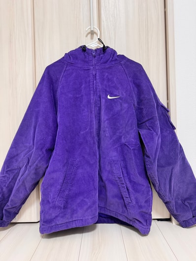 Supreme x Nike Arc Corduroy Hooded Jacket "Purple"