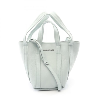バレンシアガ BALENCIAGA Everyday XS North South ハンドバッグ バッグ レザー レディース グリーン系 672793 【中古】