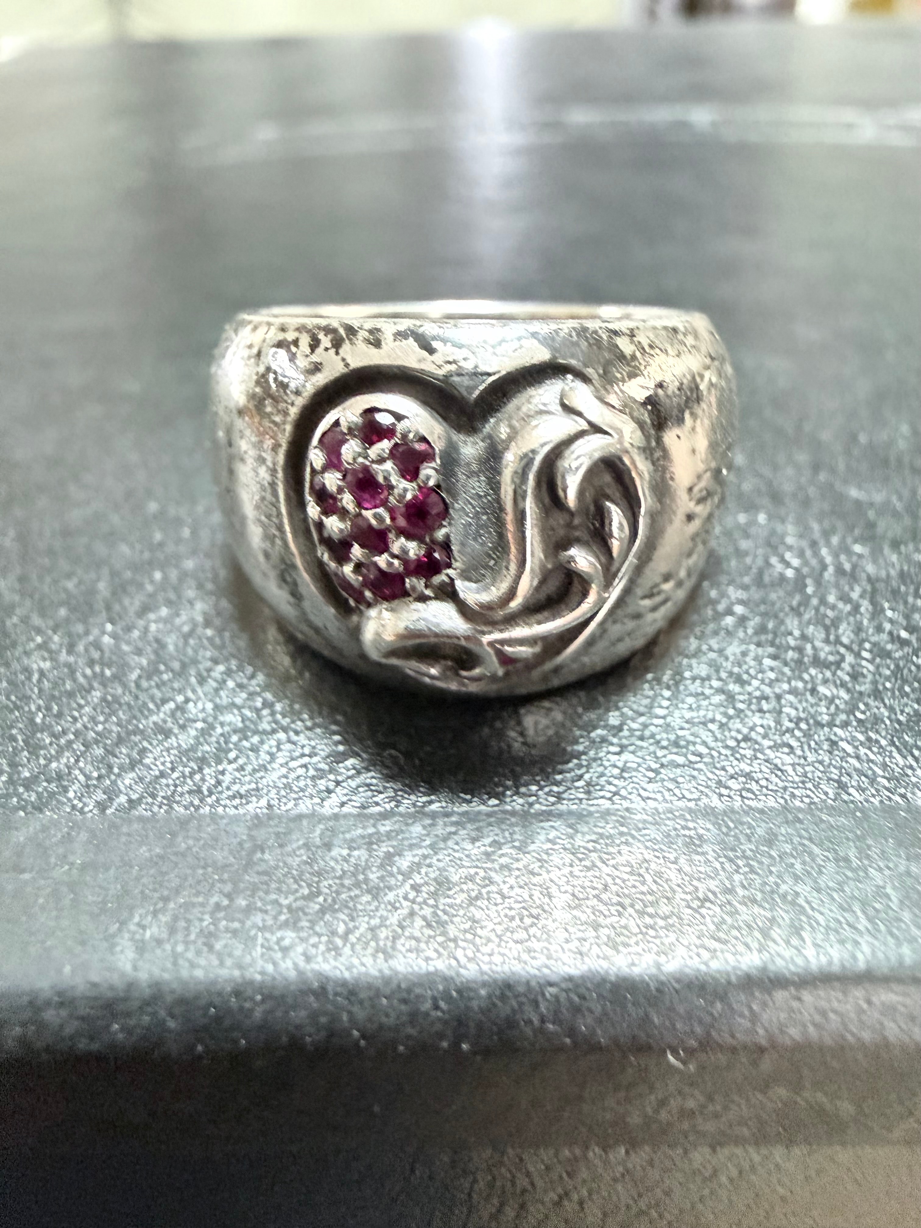 Chrome Hearts HEART IN BAND "Silver"