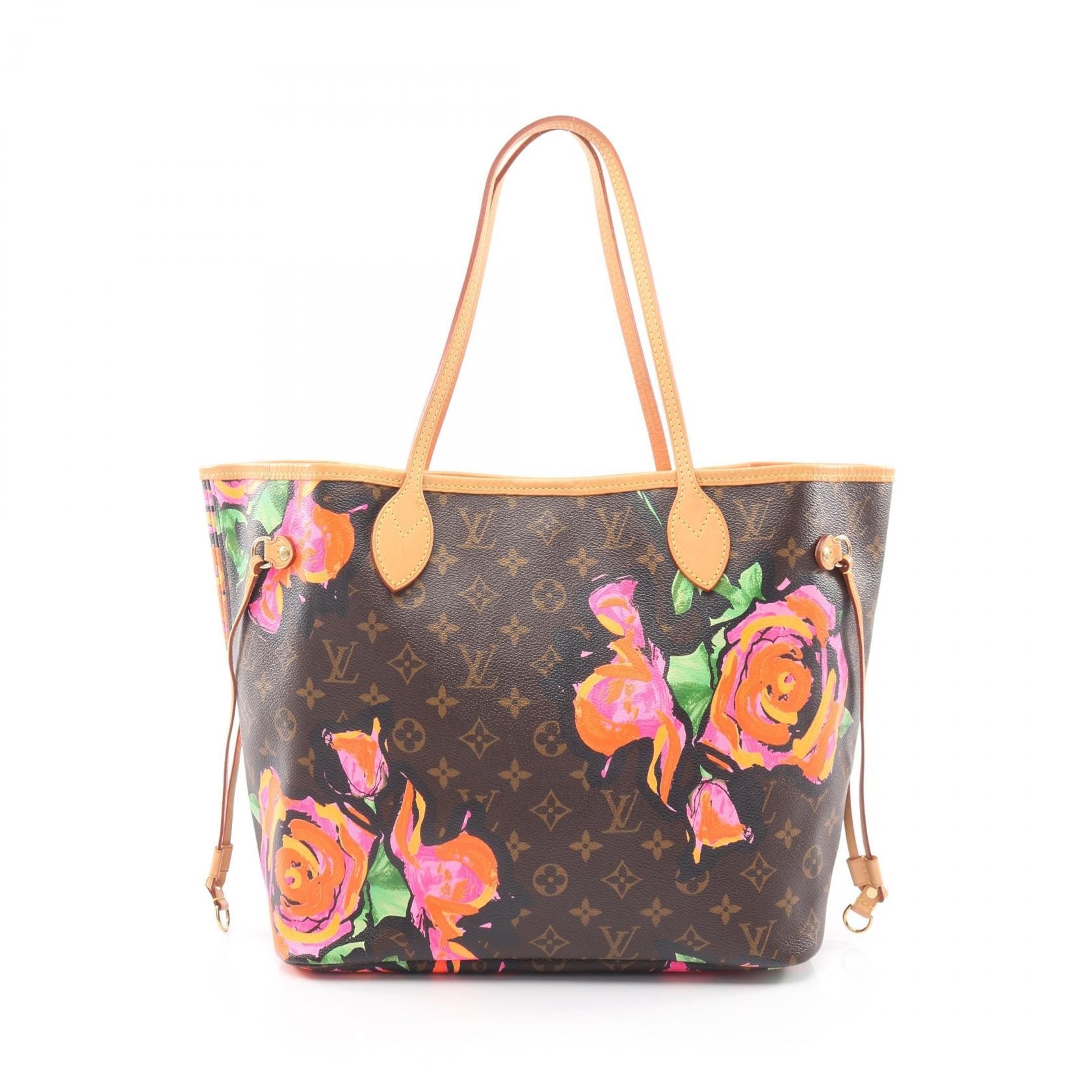 ルイ・ヴィトン LOUIS VUITTON ネヴァーフルMM モノグラムローズ トートバッグ バッグ PVCコーティングキャンバス レザー モノグラム・ローズ ピンク レディース ブラウン系 / ピンク系 / マルチカラー M48613 【中古】