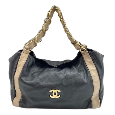 シャネル CHANEL オルセン ハンドバッグ ラムスキン【中古】