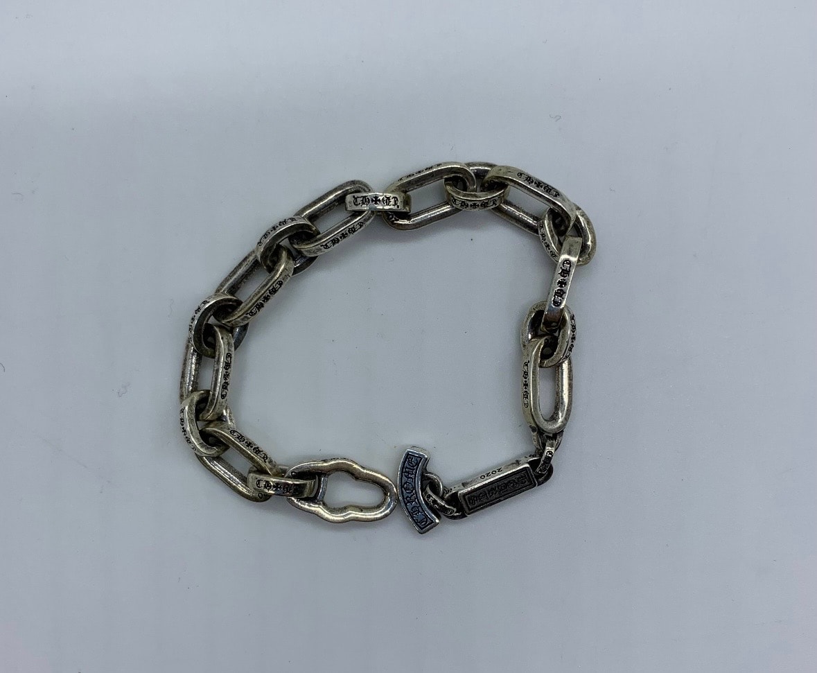 Chrome Hearts Paper E Chain Bracelet "Silver"