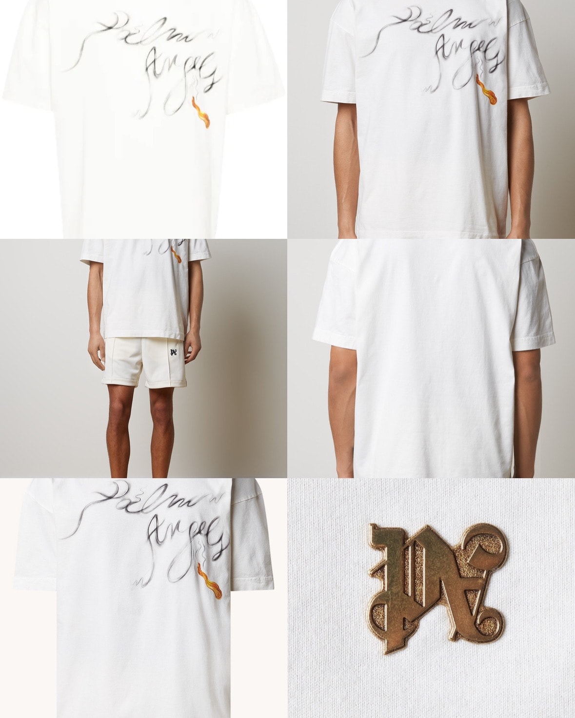 新品 Palm Angels グラフィック Tシャツ ホワイト XL