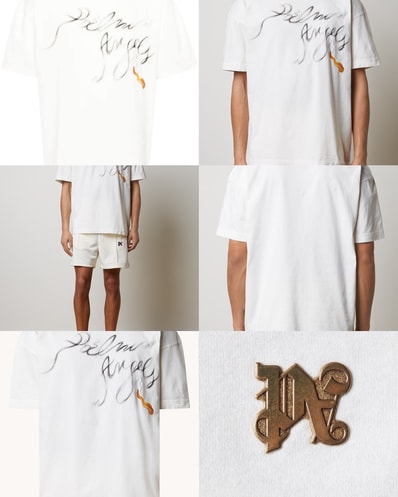 新品 Palm Angels グラフィック Tシャツ ホワイト XL