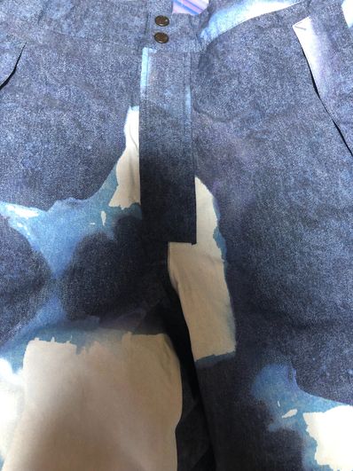 Supreme x The North Face Bleached Denim Print Mountain Pant "Indigo"