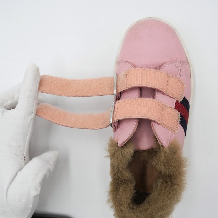 C (やや傷や汚れあり)】GUCCI（グッチ）エース キッズスニーカー