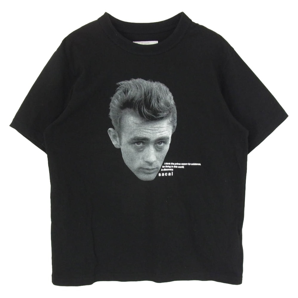 Sacai サカイ Tシャツ 25SS 25-0918S James Dean T-Shirt ジェームズディーン プリント 半袖 Tシャツ カットソー ブラック系 4【中古】