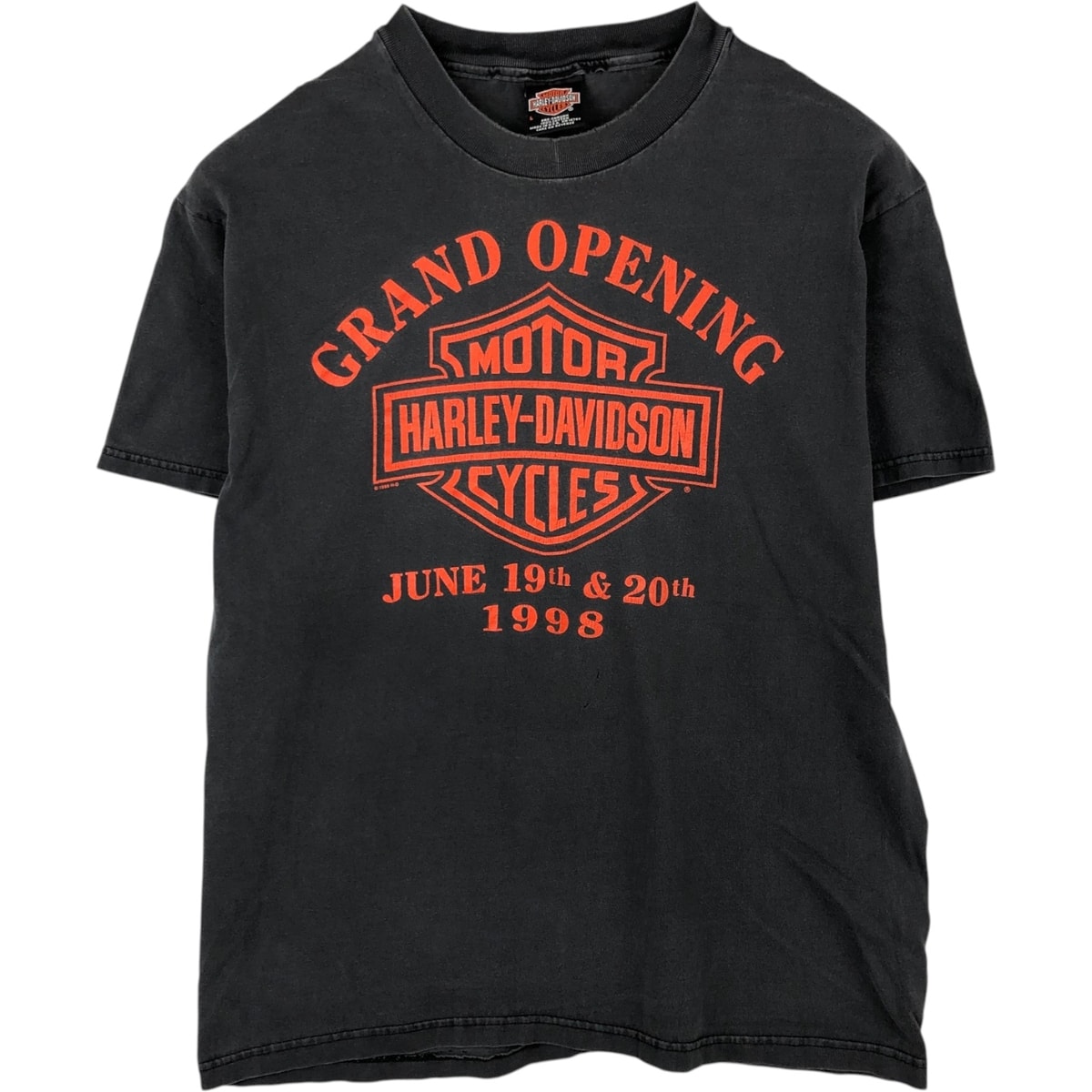 古着 90年代 ヘインズ Hanes BEEFY-T Harley-Davidson ハーレーダビッドソン モーターサイクル バイクTシャツ USA製 メンズL相当 ヴィンテージ/eaa621609