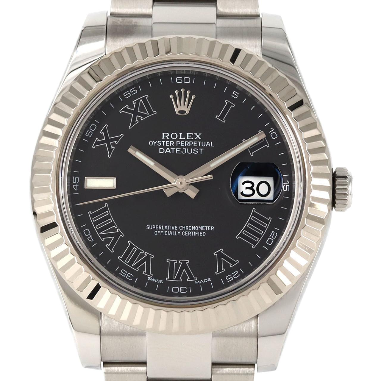 ロレックス デイトジャストII 116334 SSxWG 自動巻 ランダム番