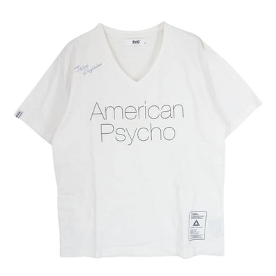 NEIGHBORHOOD ネイバーフッド Tシャツ American Psycho SVG アメリカンサイコ Vネック 半袖 Tシャツ カットソー ホワイト系 2【中古】