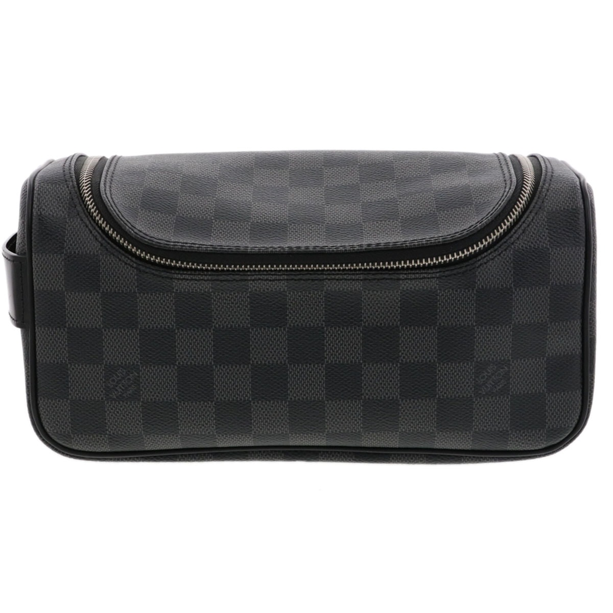 LOUIS VUITTON ルイ・ヴィトン トワレ ポーチ セカンドバッグ N47625 ダミエグラフィットキャンバス ブラック グレー  メンズ【中古】