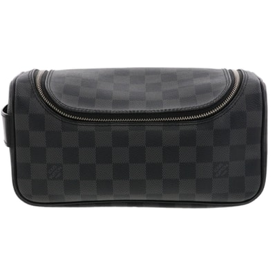 LOUIS VUITTON ルイ・ヴィトン トワレ ポーチ セカンドバッグ N47625 ダミエグラフィットキャンバス ブラック グレー メンズ【中古】
