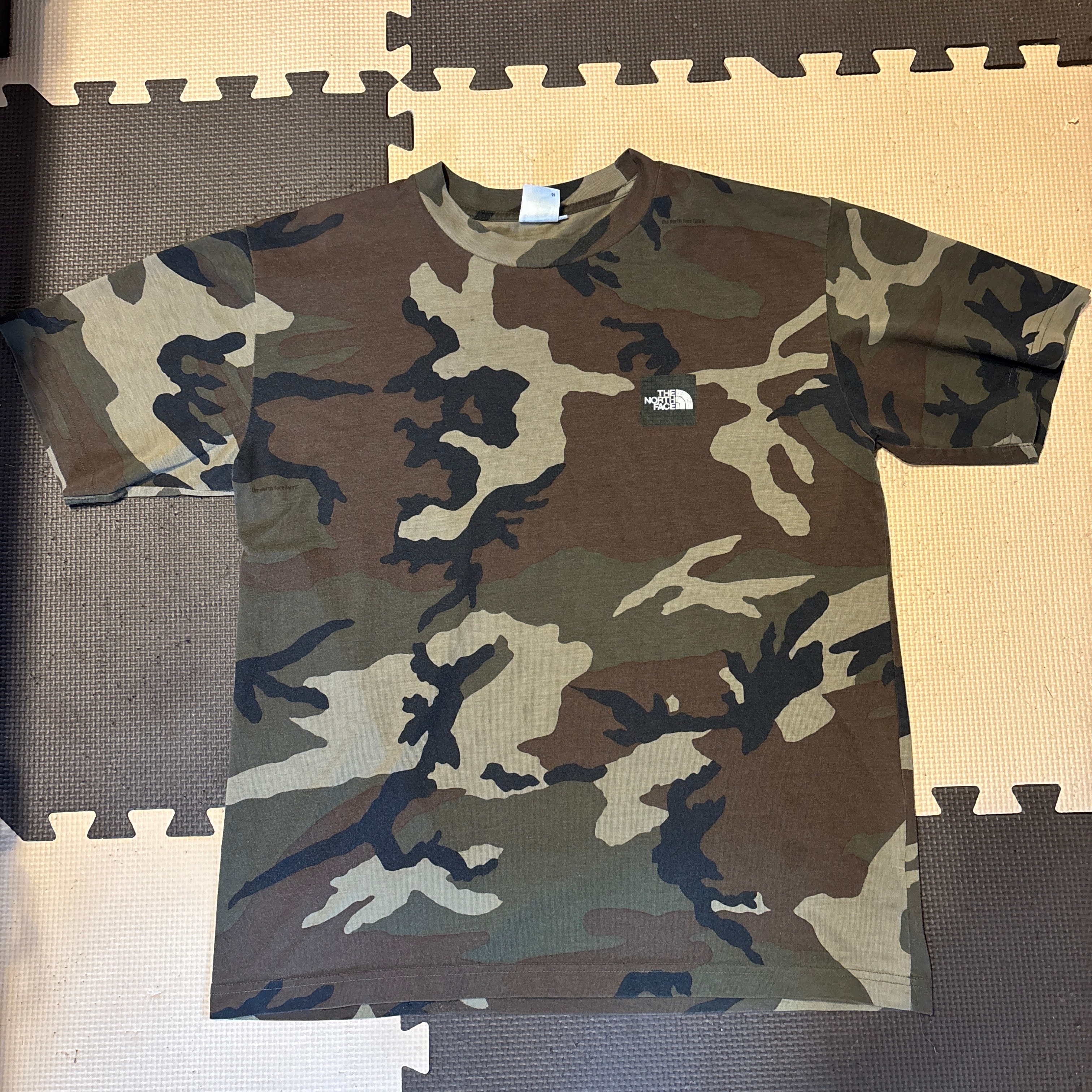 The North Face Short Sleeve Square Camouflage Tee "Military Olive"