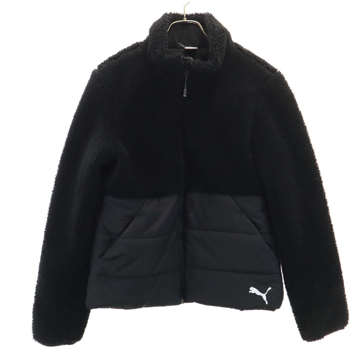 PUMA プーマ シェルパ ハイブリッド ボア切り替え 中綿ジャケット L ブラック