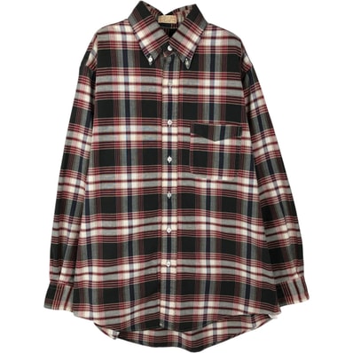 古着 70~80年代 エルエルビーン L.L.Bean 長袖 ボタンダウンチェックシャツ USA製 メンズL相当 ヴィンテージ/eaa643032