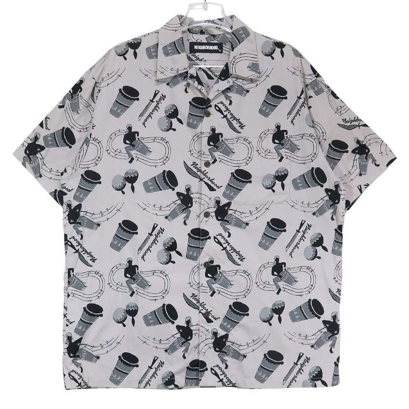 NEIGHBORHOOD ネイバーフッド 21SS CONGA/C-SHIRT.SS 211TSNH-SH03 コンガ シャツ ショートスリーブ 半袖 グレー サイズL