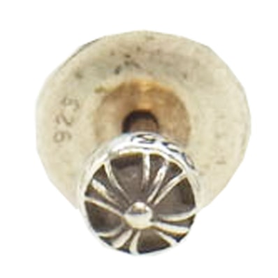 CHROME HEARTS クロムハーツ(原本無) ピアス STUD CRS BALL MINI ミニクロスボールスタッド ピアス シルバー系【中古】
