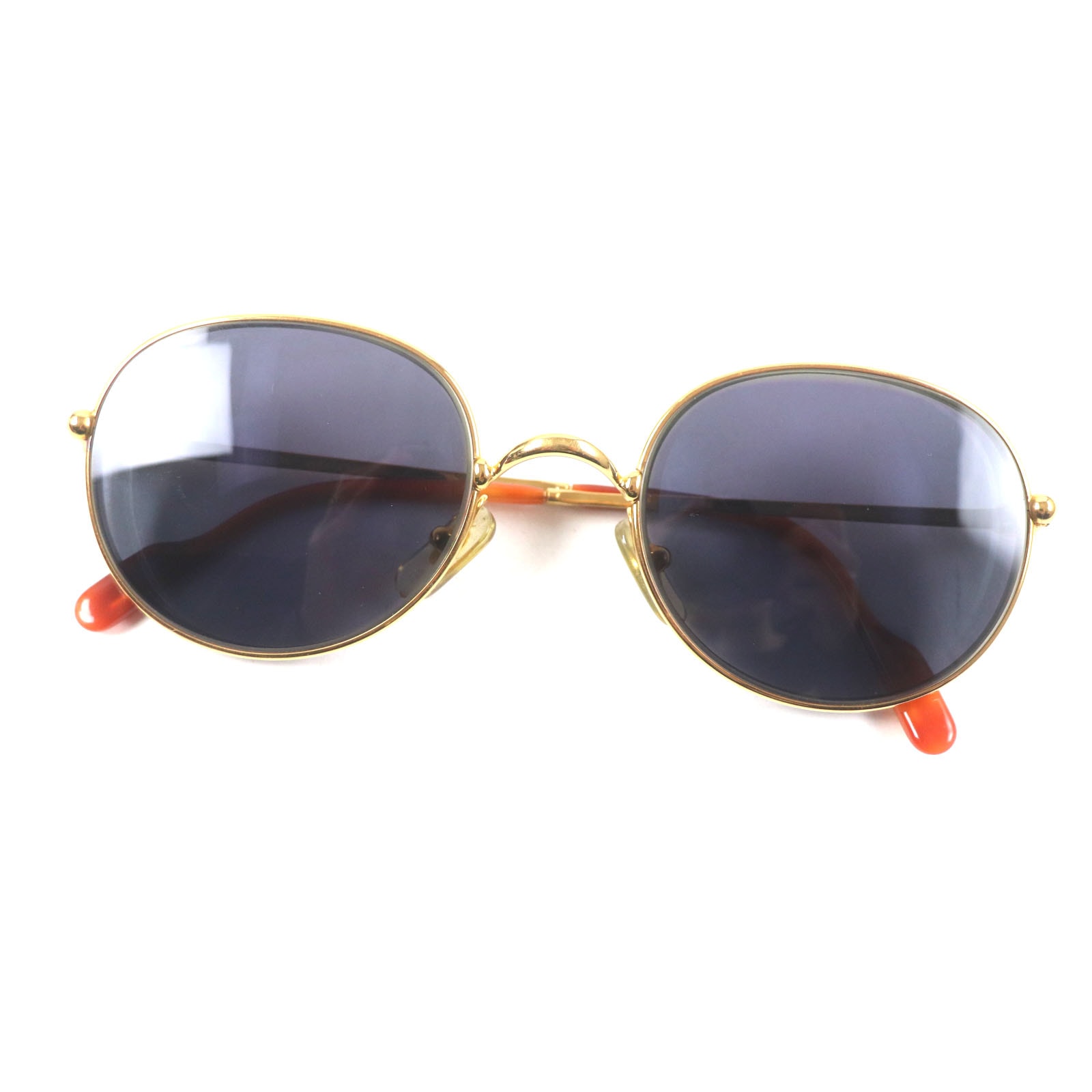 美品 カルティエ
 サングラス トリニティ ゴールド オレンジ メンズ 52□21 135